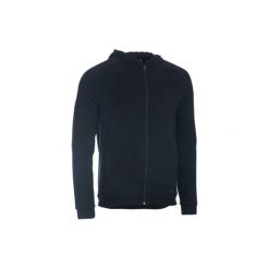 Bluza na zamek z kapturem Gym & Pilates 500 męska. Czarne bluzy męskie marki DOMYOS, xl, bez wzorów, z elastanu, z kapturem, bez rękawów, z kapturem. W wyprzedaży za 49,99 zł.