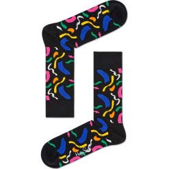 Happy Socks - Skarpety Brush. Czarne skarpetki męskie marki Happy Socks, z bawełny. W wyprzedaży za 27,90 zł.
