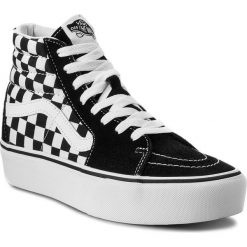 Sneakersy VANS - Sk8-Hi Platform 2 VN0A3TKNQXH Checkboard/True White. Czarne półbuty damskie Vans, ze skóry. W wyprzedaży za 299,00 zł.