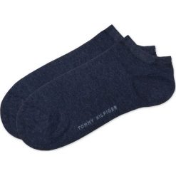 Tommy Hilfiger 2-pack Skarpetki Niebieski. Niebieskie skarpetki damskie TOMMY HILFIGER, bez wzorów, z elastanu. Za 42,95 zł.