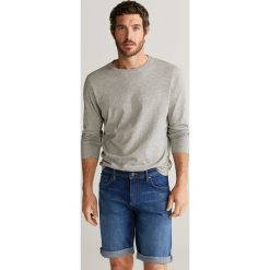 Mango Man - Szorty jeansowe Rock. Zielone spodenki i szorty męskie Mango Man, bez wzorów, z elastanu, casualowe. W wyprzedaży za 119,90 zł.