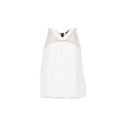 Topy na ramiączkach / T-shirty bez rękawów Morgan ONINI. Białe bluzki damskie Morgan, bez wzorów, bez kołnierzyka. W wyprzedaży za 111,30 zł.