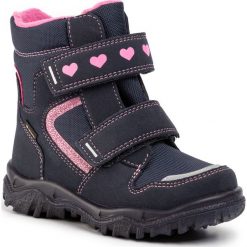 Śniegowce SUPERFIT - GORE-TEX 5-09045-80 S Blau/Rosa. Niebieskie śniegowce dziewczęce Superfit, bez zapięcia. W wyprzedaży za 249,00 zł.