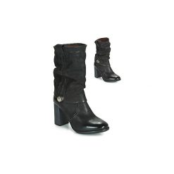 Botki Airstep / A.S.98 FRESH BOTTON. Czarne botki damskie Airstep / A.S.98, bez obcasa, bez zapięcia. W wyprzedaży za 1031,20 zł.