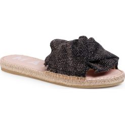 Espadryle MANEBI - Sandals With Knot C 3.0 J0 Black. Czarne espadryle damskie Manebi, bez wzorów, ze skóry, bez obcasa. W wyprzedaży za 339,00 zł.