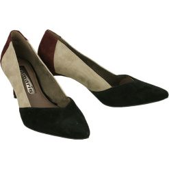 TAMARIS 22424/27 black comb., czółenka damskie. Czarne czółenka damskie Tamaris, ze skóry. Za 249,90 zł.