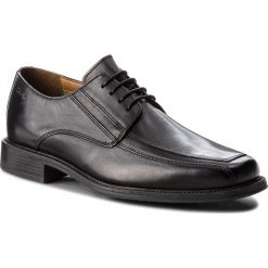 Półbuty CLARKS - Driggs Walk 261103007 Black Leather. Czarne półbuty męskie Clarks, bez wzorów, ze skóry ekologicznej, eleganckie, bez zapięcia. W wyprzedaży za 219,00 zł.