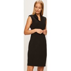 Dkny - Sukienka. Czarne sukienki damskie DKNY, s, z haftami, z elastanu, casualowe, mini, proste. W wyprzedaży za 399,90 zł.