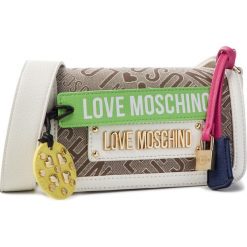 Torebka LOVE MOSCHINO - JC4211PP07KB110A Naturalne/Bianco. Pomarańczowe listonoszki damskie Love Moschino, bez wzorów, ze skóry ekologicznej, na ramię, bez dodatków. W wyprzedaży za 399,00 zł.