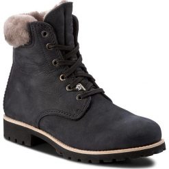 Trapery PANAMA JACK - Panama 03 Igloo B21 Nobuck Negro/Black. Niebieskie trapery damskie Panama Jack, z wełny, bez obcasa, bez zapięcia. W wyprzedaży za 519,00 zł.