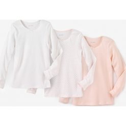 Koszulka z długim rękawem 2-12 lat (komplet 3 szt.). Czerwone t-shirty dziewczęce La Redoute Collections, z dżerseju, z kokardą, z długim rękawem. Za 58,76 zł.