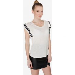 Scotch & Soda Top Biały. Białe bluzki damskie Scotch & Soda, s, bez wzorów, z elastanu, bez kołnierzyka, z krótkim rękawem. Za 309,95 zł.