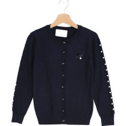 Swetry dziewczęce: Granatowy Sweter Turning Back