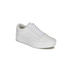 Buty Vans OLD SKOOL PLATFORM. Białe trampki i tenisówki damskie Vans, bez wzorów, bez zapięcia. Za 409,00 zł.