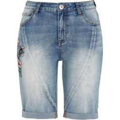 Cellbes Szorty w fasonie boyfriend z haftem niebieski denim female niebieski 52. Niebieskie szorty damskie Cellbes, z haftami, z denimu. Za 169,00 zł.