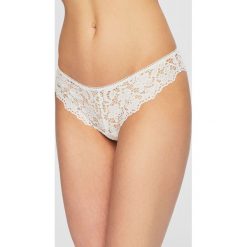 Dkny - Stringi. Czarne majtki damskie DKNY, xl, w koronkowe wzory, z bawełny. Za 119,90 zł.