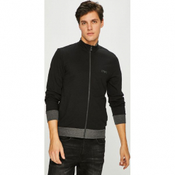 Emporio Armani - Bluza. Czarne bluzy męskie marki Emporio Armani, s, z elastanu, bez kaptura. W wyprzedaży za 379,90 zł.