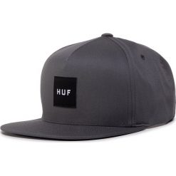 Czapka z daszkiem HUF - Essentials Box Snapbac HT00343 Charcoal. Szare czapki męskie HUF, bez wzorów, z bawełny. Za 169,00 zł.