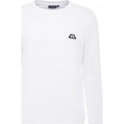 J.LINDEBERG THROW RING LOOP Bluza white. Białe bluzy męskie marki J.LINDEBERG, xl, bez wzorów, z bawełny, bez kołnierzyka, bez rękawów, bez kaptura. Za 459,00 zł.