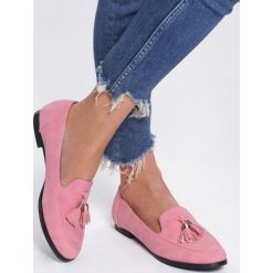 Różowe Mokasyny Ask Me Why. Różowe mokasyny damskie Renee, ze skóry, na płaskiej podeszwie. Za 49,99 zł.
