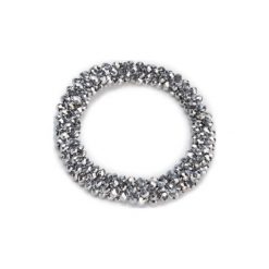 BRANSOLETKA ACCCESSORIES 1W8-007-AW19 Szary. Szare bransoletki damskie ACCCESSORIES, z tworzywa sztucznego. Za 29,99 zł.