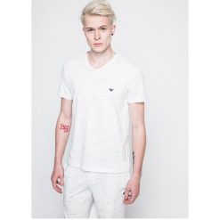 Emporio Armani - T-shirt piżamowy. Szare piżamy męskie marki Emporio Armani, l, z bawełny. W wyprzedaży za 99,90 zł.