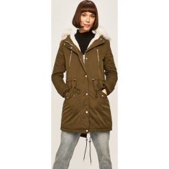 Tally Weijl - Parka. Żółte kurtki damskie TALLY WEIJL, s, bez wzorów, z bawełny, długie. W wyprzedaży za 219,90 zł.