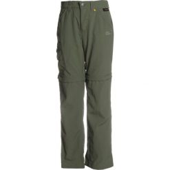 Spodnie chłopięce: Jack Wolfskin SAFARI ZIP OFF PANTS 2IN1 Bojówki woodland green