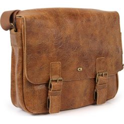 DAAG Jazzy Wanted 32 brązowa torba skórzana unisex listonoszka przez ramię - j. brązowy. Pomarańczowe torby męskie skórzane daag, bez wzorów, ze skóry, na ramię. Za 267,99 zł.