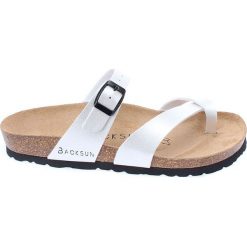 Buty damskie: Japonki w kolorze srebrnym