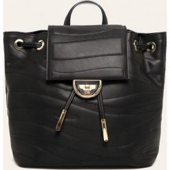 Cavalli Class - Plecak skórzany. Niebieskie plecaki damskie Cavalli Class, bez wzorów, z bawełny, eleganckie. Za 1599,00 zł.