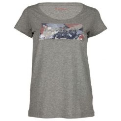 T-Shirt Pepe Jeans Fiona Grey. Szare bluzki damskie Pepe Jeans, bez wzorów, z jeansu, klasyczne, z klasycznym kołnierzykiem, bez rękawów. Za 39,00 zł.