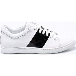 Domeno - Buty. Białe buty sportowe męskie marki Domeno, ze skóry, na sznurówki. W wyprzedaży za 249,90 zł.