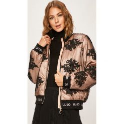 Liu Jo - Kurtka bomber. Czarne kurtki damskie Liu Jo, s, bez wzorów, z elastanu, krótkie. Za 1179,00 zł.