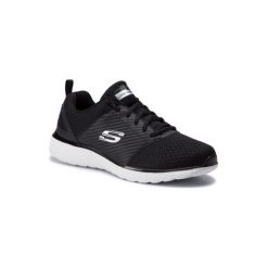 SKECHERS 999760 Czarny. Czarne buty sportowe męskie Skechers, ze skóry ekologicznej, bez zapięcia. Za 199,99 zł.