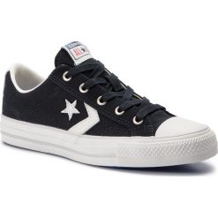 Trampki CONVERSE - Star Player Ox Bla 163964C Black/Vintage Whit. Czarne trampki i tenisówki damskie Converse, bez wzorów, z gumy, bez zapięcia. W wyprzedaży za 229,00 zł.