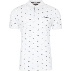 Koszulka Polo Pepe Jeans. Białe koszulki męskie xl, bez wzorów, z jeansu, polo, bez rękawów. Za 259,00 zł.