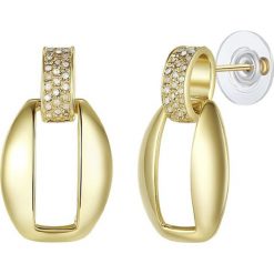 Kolczyki damskie: Pozłacane kolczyki-wkrętki z kryształkami Swarovski