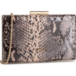 Torebka LIU JO - Clutch A69184 E0019 Pitone Roccla 03R14. Czarne torebki klasyczne damskie Liu Jo, bez wzorów, ze skóry ekologicznej, wizytowe, na ramię, bez dodatków. W wyprzedaży za 269,00 zł.