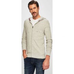 Tommy Hilfiger - Kardigan. Szare swetry męskie TOMMY HILFIGER, s, bez wzorów, z bawełny, z kapturem, z kapturem. W wyprzedaży za 499,90 zł.