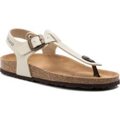 Sandały GRÜNLAND - SB0006-70 Beige. Brązowe klapki damskie Grünland, bez wzorów, ze skóry ekologicznej, bez obcasa. Za 219,00 zł.