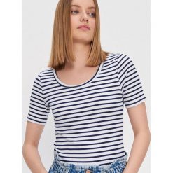 Koszulka basic - Granatowy. Niebieskie koszulki damskie House, s, bez wzorów, bez kołnierzyka, bez rękawów. Za 25,99 zł.