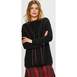 Noisy May - Sweter. Czarne swetry damskie Noisy May, s, bez wzorów, z bawełny, z krótkim rękawem, krótkie, bez kaptura. W wyprzedaży za 49,90 zł.