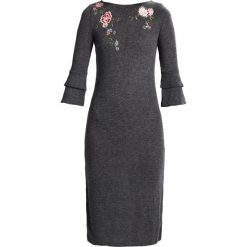 Sukienki: Springfield MIDI FLORES BORDADAS Sukienka letnia greys