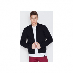 Bluza V004 Czarny. Czarne bluzy męskie VISENT, s, bez wzorów, bez kołnierzyka, bez rękawów, bez kaptura. Za 149,00 zł.