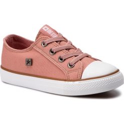 Trampki BIG STAR - DD374089 Pink. Różowe trampki dziewczęce marki BIG STAR, bez wzorów, z gumy, bez zapięcia. Za 99,00 zł.