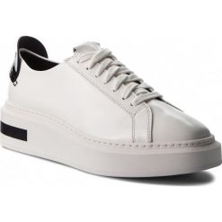 Sneakersy CALVIN KLEIN - Tesir E7508 Platinum White/Black. Białe sneakersy damskie Calvin Klein, ze skóry ekologicznej. Za 669,00 zł.