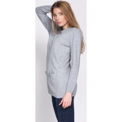 Szary Sweter Morning Drizzle. Szare bez kategorii Born2be, xl, z okrągłym kołnierzem. Za 74,99 zł.