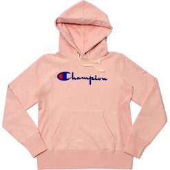 Bluza Champion Hooded Sweatshirt (110975-PS096). Różowe bluzy damskie marki Champion, z bawełny. Za 299,99 zł.