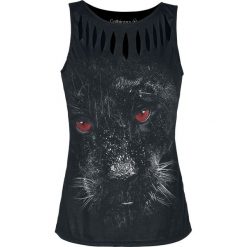 Topy damskie: Gothicana by EMP Devils Eye Panther Top Top damski czarny